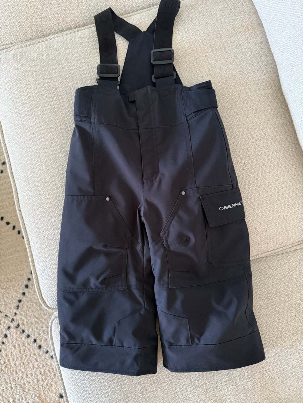 Obermeyer Insulated Black Snow Ski Bibs - Size 2T